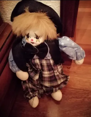 Muñeco payaso cara porcelana