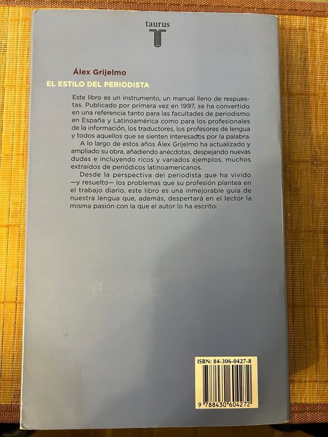 EL ESTILO DEL PERIODISTA - PENSAMIENTO