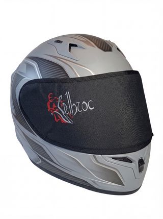 Casco, protector textil para visor.