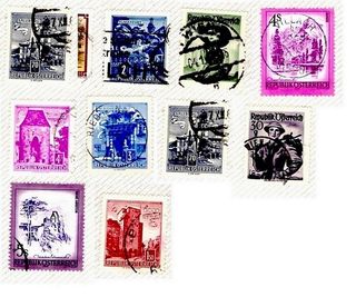 Lote 10 Sellos Austria