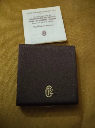 Medalla Treccani Instituto Poligrafico
