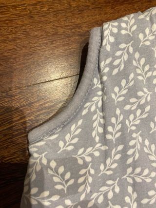 Saco pijama Molis&co hojas gris