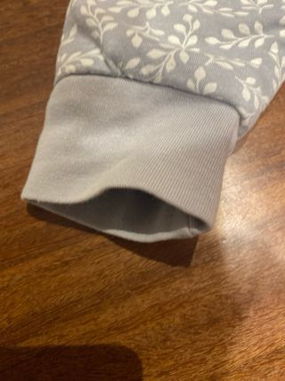 Saco pijama Molis&co hojas gris