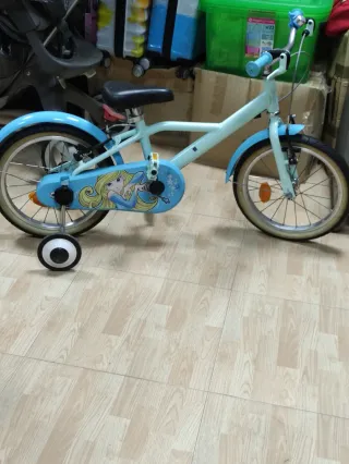 Bicicleta infantil azul Frozen