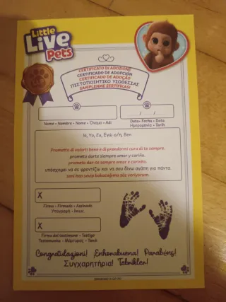 Little Live Pets Mono con Biberón