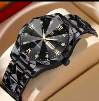 Reloj VA VA VOOM Negro y Dorado Hombre