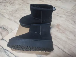 Botines DNG plataforma negros