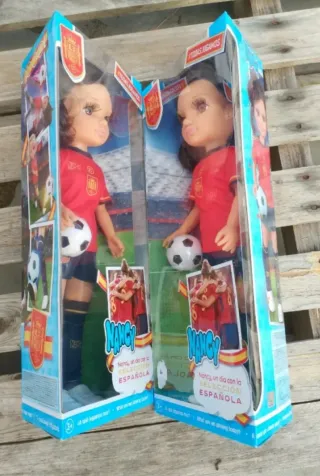 2 Nancy Selección Española Fútbol Muñecas