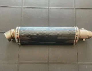 Silenciador moto carbono