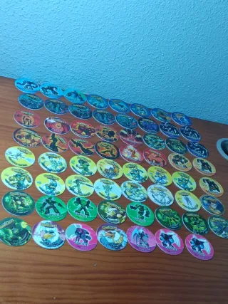 Lote 64 de Tazos gormiti cheetos