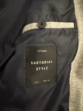 Blazer de hombre gris – estilo casual/elegante