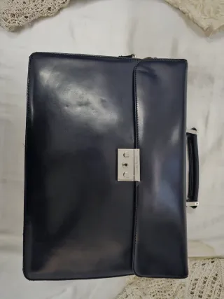 Maletín Piel Pierre Cardin Negro.