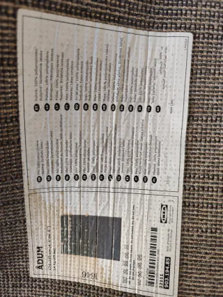 Alfombra Ikea Stoense / Adum Gris 133x195cm