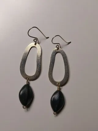 Pendientes Plata y Cerámica