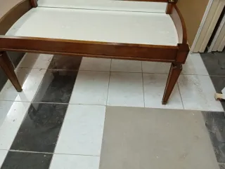 Vetrinetta porta oggetti in legno e vetro