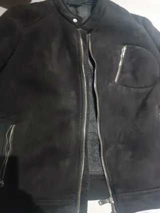 Cazadora Zara Hombre Negra