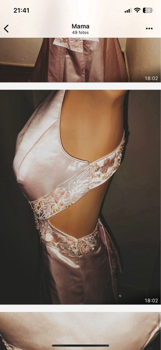 Vestido de fiesta rosa