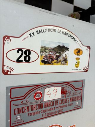 lote Dorsal Rally Clásico XV Hoyo de Manzanares