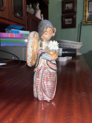 Figura Lladró Gres Pepita Niña Mexicana