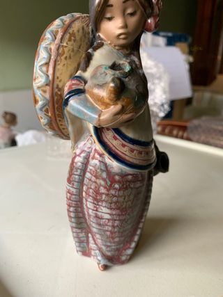 Figura Lladró Gres Pepita Niña Mexicana