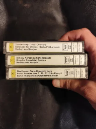 3 Casetes Clásicos Deutsche Grammophon