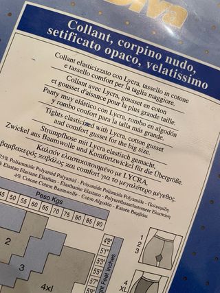 Collant Filodoro Diva Blu T6.2