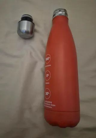 Bottiglia Termica Italmark Rossa Acciaio