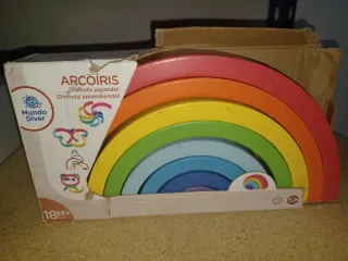 Arcoíris Madera Juguete Mundo Diver