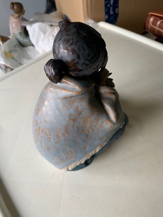 Figura Lladró Gres Niña con Cesto