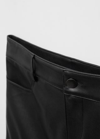 Mini falda efecto piel Mango XL