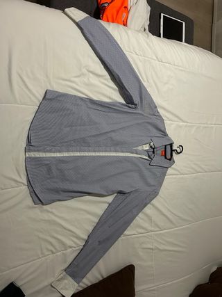 Camisa Hugo Boss Azul con Puntos Blancos