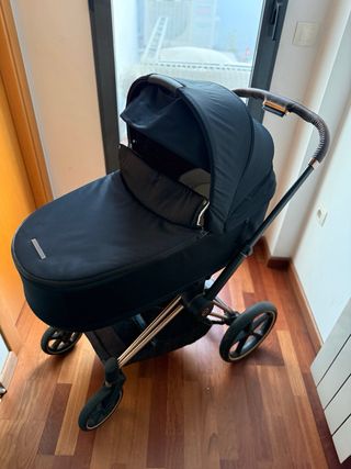 Capazo (cuco) Cybex LUX en Sepia Black, para bebé