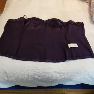 Top fiesta morado mujer