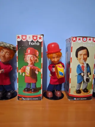 Muñecos de Payasos de la tele Mecánica Ibense
