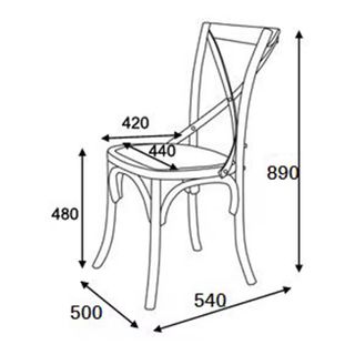 Sillas de madera de roble Aspa El Corte Ingles