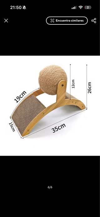 Grattatoio per gatti in sisal e legno