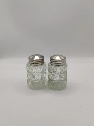 Set Aceite Vinagre Sal Pimienta Metal