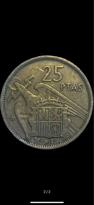 Collezione di monete antiche peseta dal 57 all'83