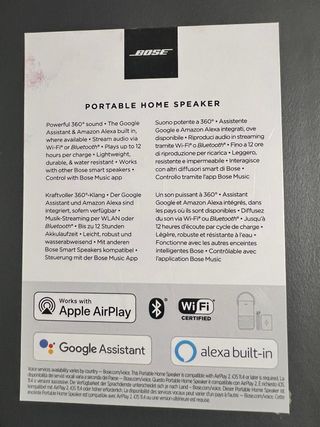 Altavoz Portátil Bose Negro