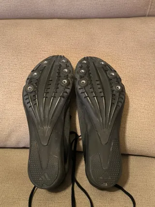 Zapatillas Clavos Atletismo Adidas Negras