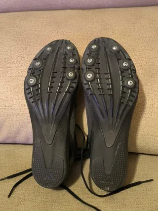 Zapatillas Clavos Atletismo Adidas Negras