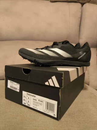 Zapatillas Clavos Atletismo Adidas Negras