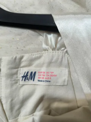 Vestido de fiesta blanco niña