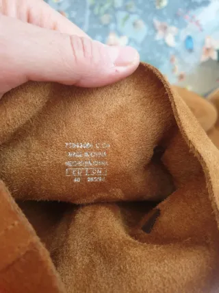 Botines Mango Marrones con Tiras y Flecos nuevas