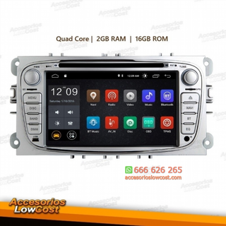NAVEGADOR MULTIMEDIA ANDROID 11.0 GPS DVD 2 DIN H