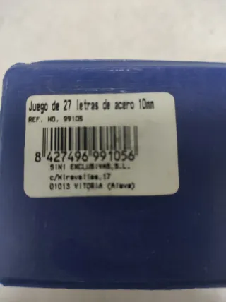 Abecedario para troquelar de golpe