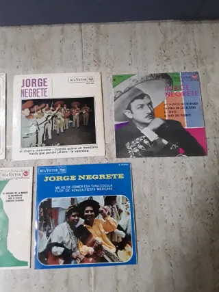 Lote 5 vinilos Jorge Negrete