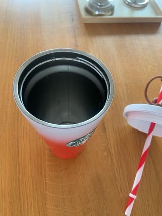 Vaso Starbucks Navideño Rojo y Blanco