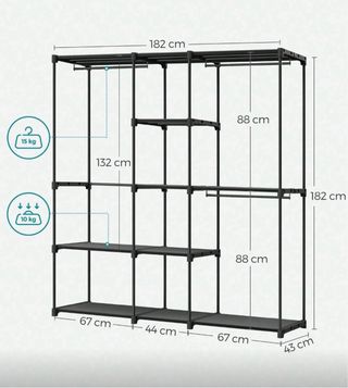 Armario de tela Metálico