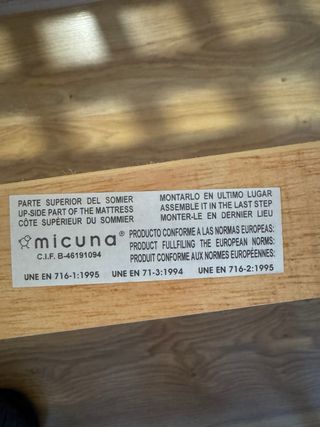 Cuna MiCuna + Colchón Ecus Kids